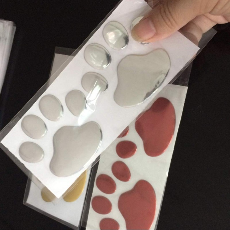 Donaly 4 Color Paw Paw Sticker Sticker Set of 12