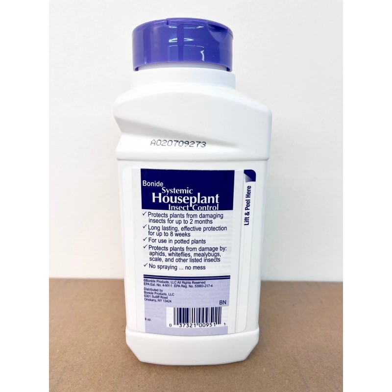 Bonide Systemic Houseplant Insect Control, 8 oz Ready-to-Use Granules for