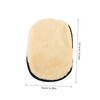 Mikinona Leather Boot Buffing Pad Shoe Polishing Glove Faux Lambswool