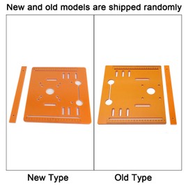 Circular Saw Base Plate, 11x9.8in Cut Circular Saw Guide, 0-7.5in Adjustable Cutting Size, Router Table Insert Plate for Router Table Saw Woodworking Platform