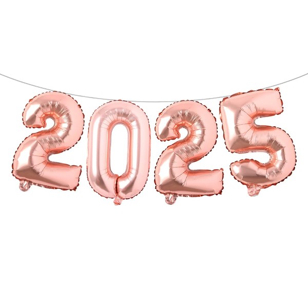 2025 Number Balloons 16 Inch Foil Balloons for New Year