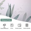 YISURE Long Shower Curtain 200cm Drop for Bathroom, Green Waterproof