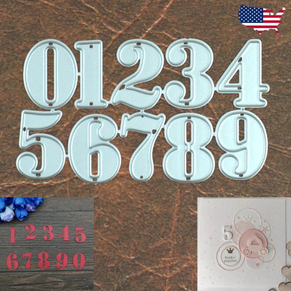 Unbranded All The Numbers Cutting Dies Style A – Birthdays