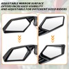 SAUTVS Side View Mirrors with Light for Can Am Maverick
