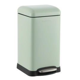 happimess HPM1012I Betty Retro Mini 3.2-Gallon Step-Open Trash Can, Fingerprint Resistant, Modern, Minimalistic for Home, Kitchen, Laundry Room, Office, Bedroom, Bathroom, Pistachio Gelato