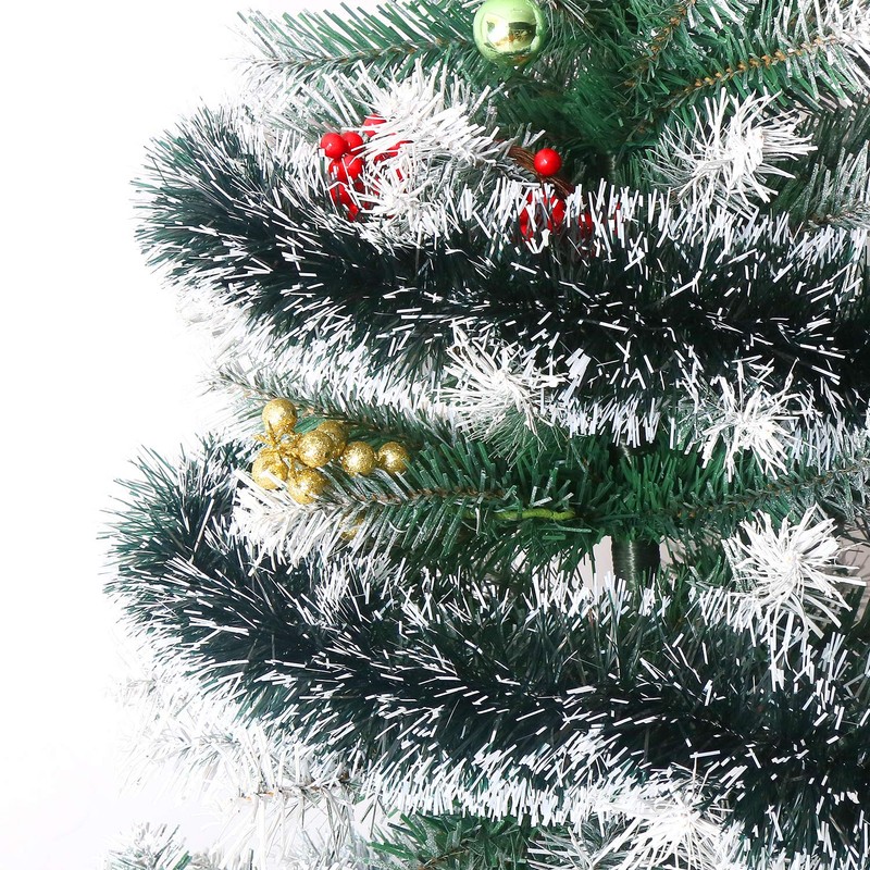 LOKIPA 10M Chunky Christmas Tinsel Garland with for Christmas Tree