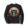 Gorilla Astronaut in Space Helmet Bold Sci-Fi Design Sweatshirt