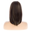 Beweig Brown Wigs for Women Shoulder Length Straight Middle Part