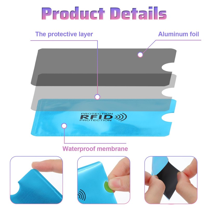 18Pcs RFID Card Sleeves, Credit Card Sleeves Protectors