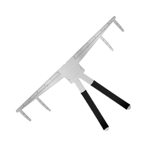 Eyebrow Stencil Ruler,Eyebrow Ruler Brow Tool 3-Point Positioning Ruler |