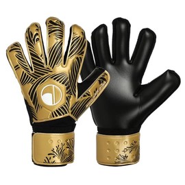Elivo Goalkeeper Glove with Finger Guard Features protective pads on the back of the fingers and uses latex on the palm part. The sides of the fingers have fabric curtains and feature a 360° circular