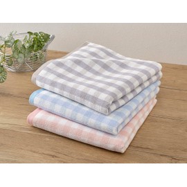 kosugizen Bath Towel, Pastel Cloth, 23.6 x 47.2 inches (60 x 120 cm), Set of 3 Colors