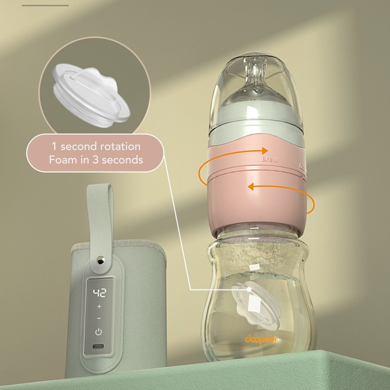 Quick Flush Baby Bottle Detachable Portable Press Rotate Quick Flush