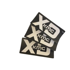 Unbranded KMC XD WHEELS Set Of 3 Racing Decals  2.5X5 Offroad  Rim Stickers  atv