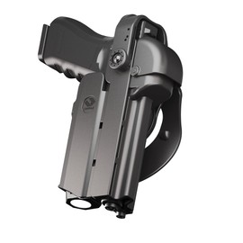 Orpaz T40 G45 Holster with Light, Left-Handed Level II/Level III OWB Light Bearing Holster Compatible with Glock 45, Fits Most Lights, Lasers (T40 Pro Magnetic M, Paddle)