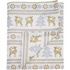 Ragged Rose Christmas Table Cloth - Festive Linen Tablecloth with