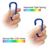 sprookber 2.28" Small Carabiner Clip Keychain, D Ring Caribeaner Clip,