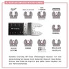 Diagtree 50PCS Bi-Metal Oscillating Multitool Quick Release Oscillating Saw Blades