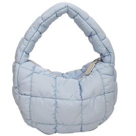 Bolso acolchado para mujer, bolso pequeño acolchado ligero para las axilas, Azul/claro, Small