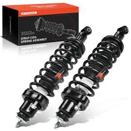 A-Premium Rear Pair (2) Complete Strut & Coil Spring Assembly Compatible with Mitsubishi Lancer 2002 2003 2004 2005 2006 2007, Driver and Passenger Side
