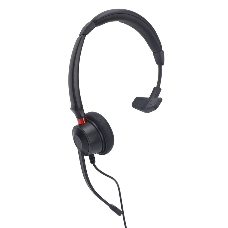 Telephone Headset Noise Canceling Single Ear Comfortable USB C to