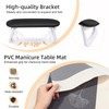 Beloving Arm Rest for Nails Tech, Foldable PU Leather Manicure