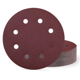 Sanding Discs 180 mm Velcro Grit 240, Pack of 40 Sanding Sheets 180 mm Sandpaper for Long-Neck Sanders, Sanding Giraffes, Drywall Sanders (8 Holes)