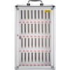 R&D Hardware 36 Slots Cell Phone Cabinet Silver Aluminum Alloy