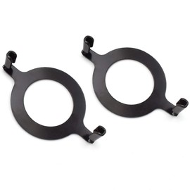 SDTC Tech 2-Pack E26 Socket Lamp Harp Saddle Base Lampshade Holder Non-slip UNO Collar Adapter, 1-7/16" (36 mm), Black Tone