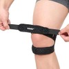 1 Par Rodillera Ajustable con Soporte Rótula, Estabilizador Deportes Negro