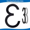 SKLK-SEL 12 Inch Floating House Numbers, Metal Letter, Black Door