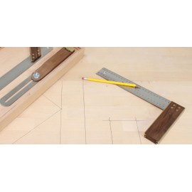 hedue A031 Carpenter's Angle Set - Carpenter's Tool Set with Carpenter's Angle 30 cm, Mitre Size 30 cm and Carpenter's Bevel 30 cm, Carpenter's Angle Set, Carpenter's Gift