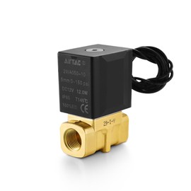 Brass Electric Solenoid Valve AirTAC 2WA050-10 3/8 NPT AC110V Fluid Control 2/2 Way Direct-acting Normally Closed for Water Air Gas Oil