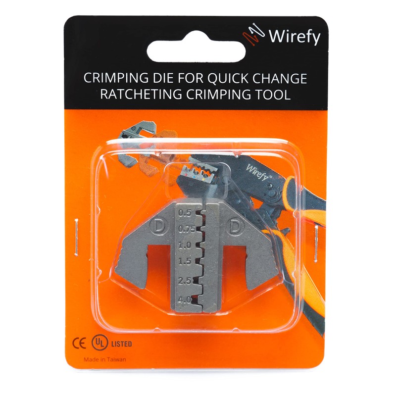 Wirefy Crimping Die for Ferrule Terminals - 22-12 AWG