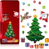 Magnetic Christmas Tree for Refrigerator, Soft Magnetic Set, Reusable Holiday