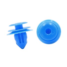 A ABSOPRO Set of 20 Car Fixing Rivets Clips 9 mm x 12 mm x 18 mm Plastic Blue