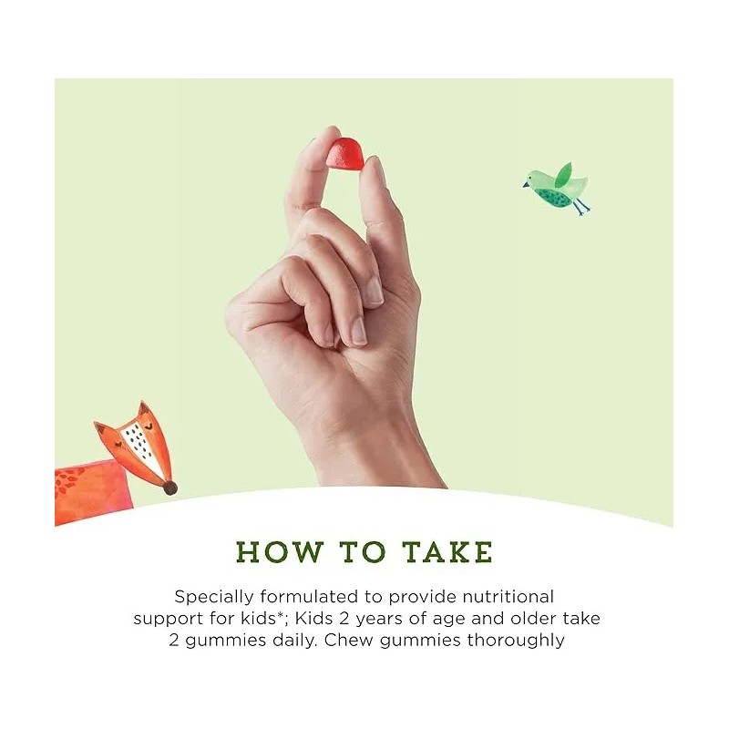 Mama Bear Multivitamínico Niños Crecimiento Saludable 60 Gum Sin Sabor