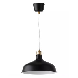IKEA New IKEA RANARP 9" 23cm Black Metal Hanging Pendant Lamp 603.995.63