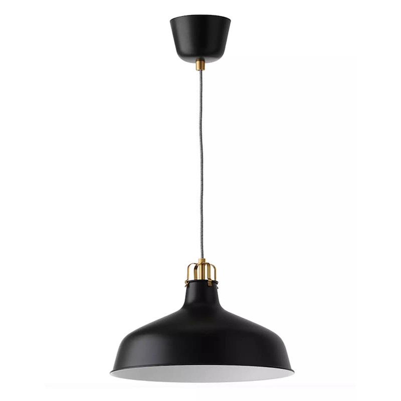 IKEA New IKEA RANARP 9" 23cm Black Metal Hanging Pendant