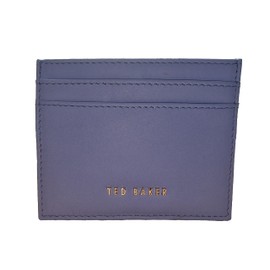 Ted Baker Garcina Card Holder, Women's Unisex-Adults Minimalist Genuine Leather Card Holder, Multiple Compartments, Blue, 1cm x 8cm x 10cm