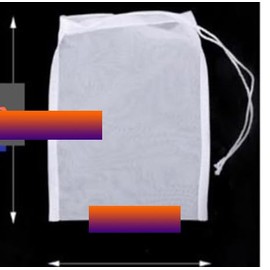 Nut Milk Bag - Big 12"X8" Commercial Grade - Reusable Almond Milk Bag & All Purpose Food Strainer - Fine Mesh Nylon Cheesecloth & Cold Brew Coffee Filter (XL57x45cm, 1 Set)