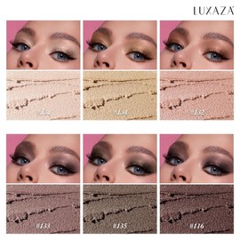 LUXAZA PRO Pink Eyeshadow Pencil Makeup 6 Piece Set, Bright Metallic Shine Cream Eyeshadow Eyeliner Brightener Pen Set - PINK OCEAN