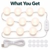 USB LED Vanity Mirror Lights – Dimmable 5V Makeup Mirror