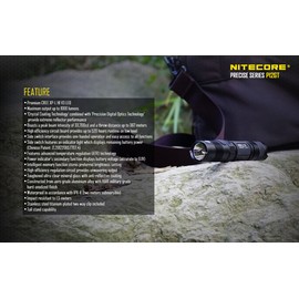 Nitecore P12GT Flashlight w/ NL183 Battery & 2 Premium Photo Batteries