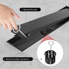Mirravative Linear Shower Drain, 304 Stainless Steel with Adjustable Leveling