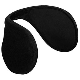 Lipodo Earband Ear Warmers Women/Men - Innovative Ear Protection with Wire Insert - Ear Muffs with Microfleece - One Size - Ear Warmers, black