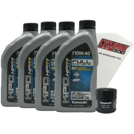 Cyclemax Oil Change Kit compatible with 2004-2019 Kawasaki STX 15F Jet Ski