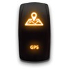 GPS - Orange - Laser Etched Toggle Switch 20A 12V