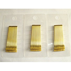 [Made in Japan] American Pin Gold Hairpin 10 Pcs as Set of 3 Straight