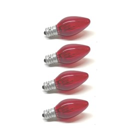 UI PRO TOOLS Red Night Light Bulb Replacement Bulbs 5W 120V - 4 CT